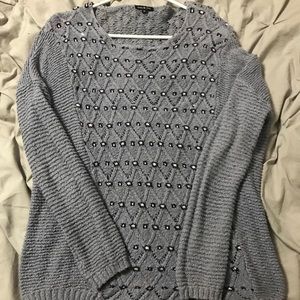 Periwinkle crochet sweater